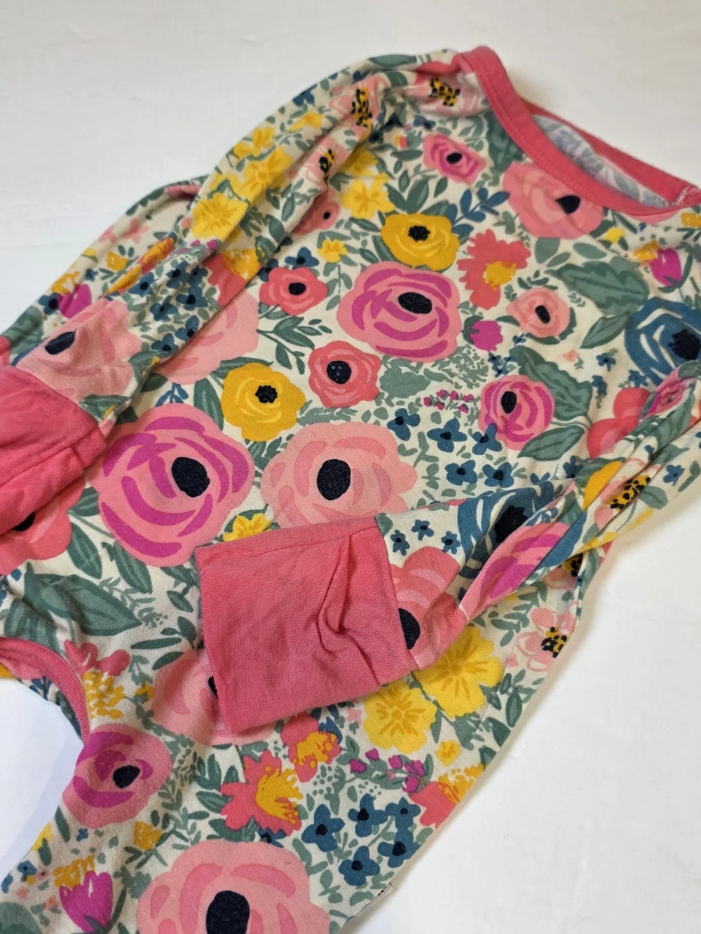 Little Sleepies Sleep Secret Garden Crescent Zippy Bamboo 3-6 Months